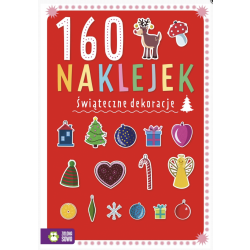 160 naklejek. Świąteczne dekoracje 4-5 lat